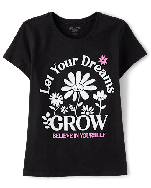 Girls Let Your Dreams Grow Graphic Tee