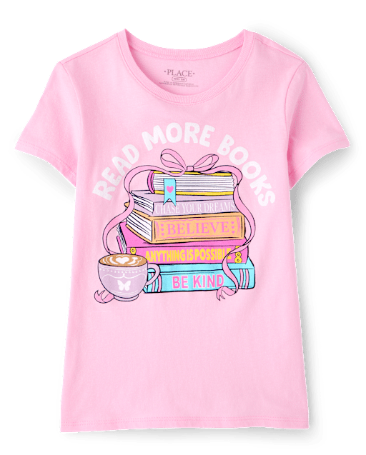 Girls School Read More Books Graphic Tee