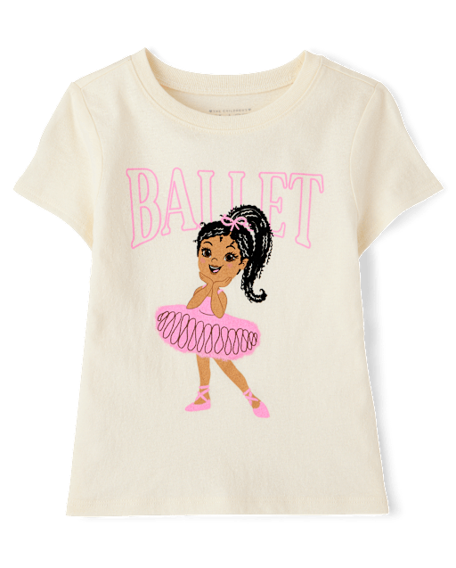 Baby And Toddler Girls Ballet Graphic Tee