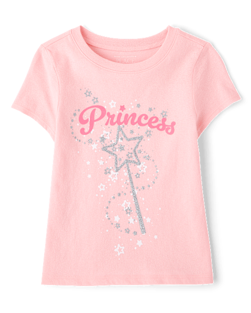 Baby And Toddler Girls Princess Graphic Tee