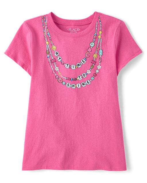 Girls Necklaces Graphic Tee