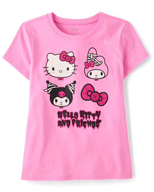 Girls Hello Kitty® And Friends Glow Halloween Graphic Tee