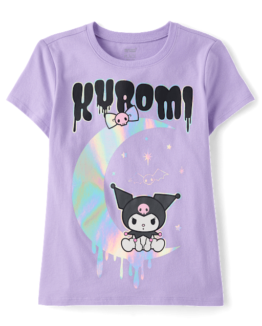 Girls Kuromi™ Holographic Halloween Graphic Tee