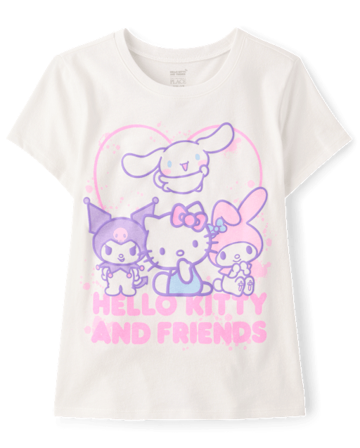 Girls Hello Kitty® And Friends Puff Print Graphic Tee