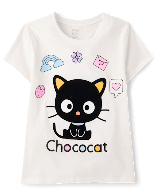 Girls Chococat™ Flocked Graphic Tee