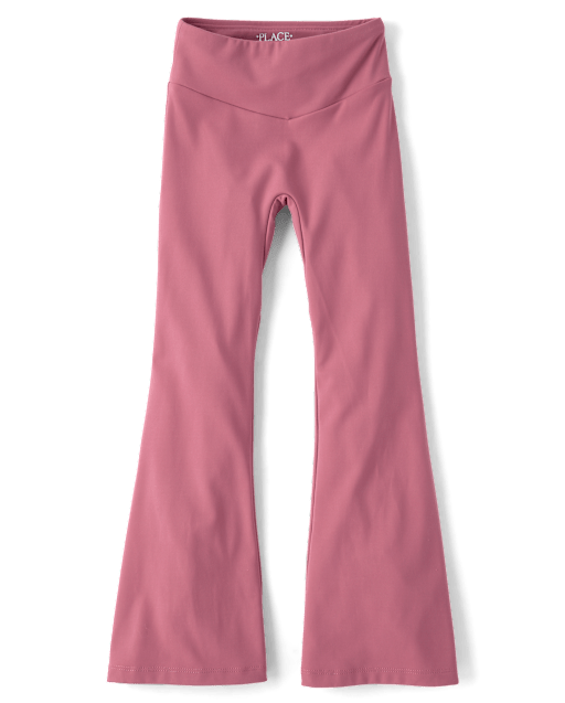Leggings évasés taille V à séchage rapide pour filles