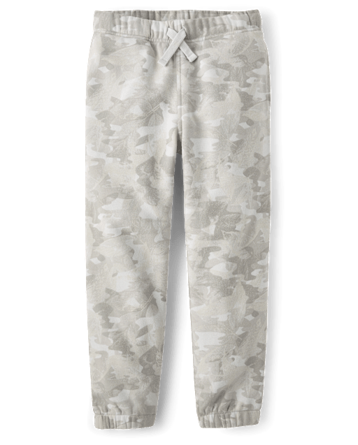 Boys Camo Premium Fleece Jogger Pants