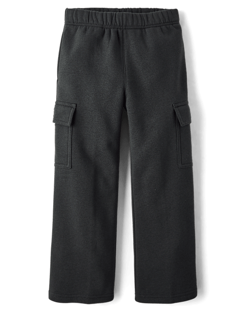 Boys Premium Fleece Cargo Sweatpants