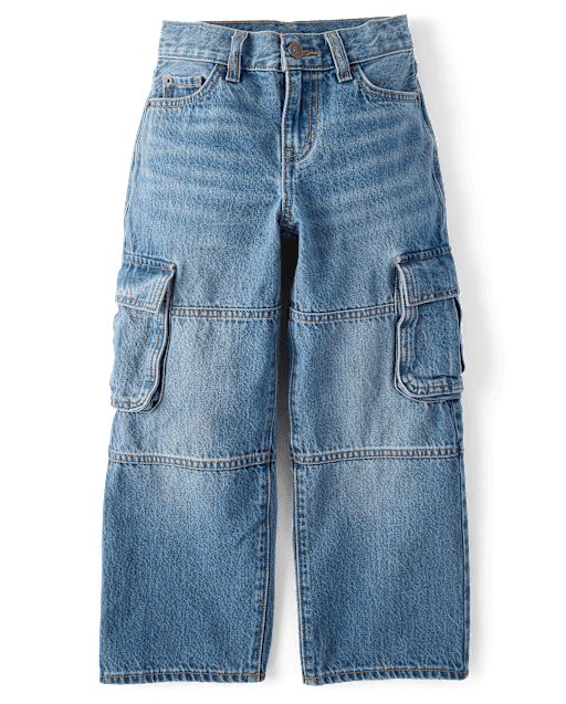 Boys Baggy Cargo Jeans