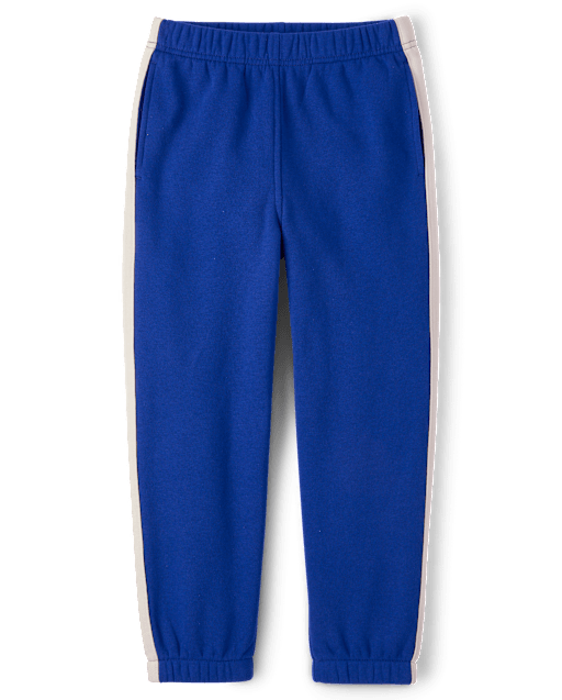 Pantalon de jogging en polaire premium à rayures latérales pour garçon