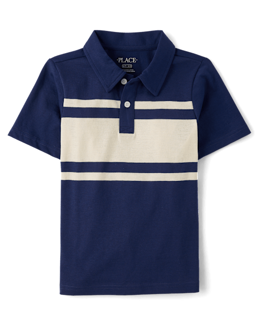 Boys Colorblock Soft Jersey Polo