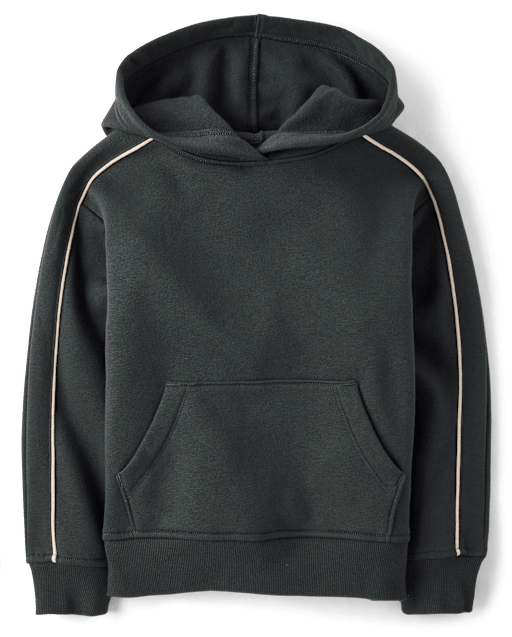 Boys Side Stripe Premium Fleece Hoodie