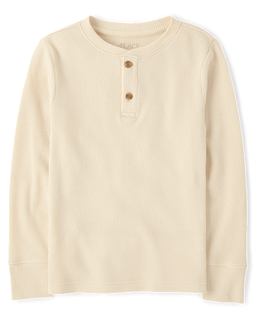 Boys Thermal Henley Top