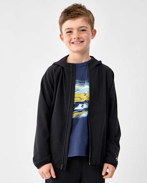 Boys Cozy Tech Zip Up Hoodie