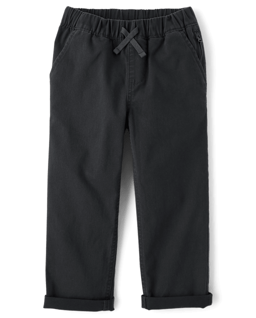 Boys Roll Cuff Pull On Chino Pants