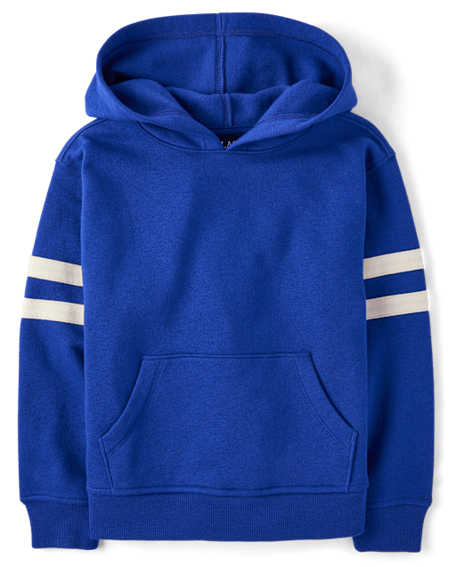 Boys Varsity Stripe Premium Fleece Hoodie