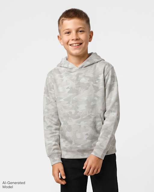 Boys Camo Premium Fleece Hoodie