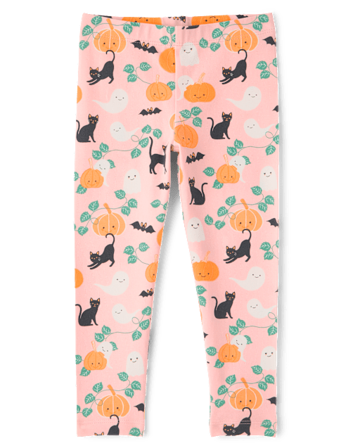 Baby And Toddler Girls Halloween Leggings