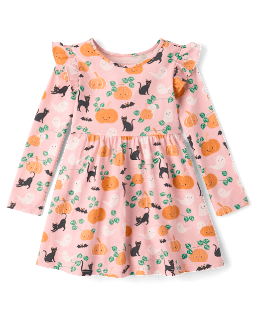 Baby And Toddler Girls Halloween Flutter Dress