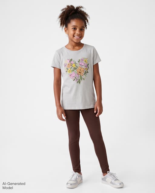 Girls Foldover Leggings