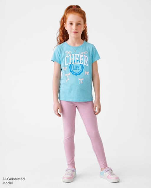 Girls Foldover Leggings