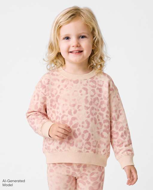 Toddler Girls Print Premium Fleece Sweatshirt