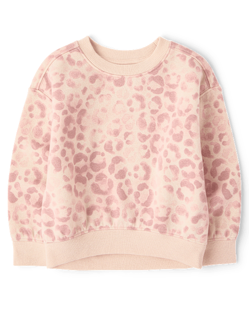 Toddler Girls Print Premium Fleece Sweatshirt