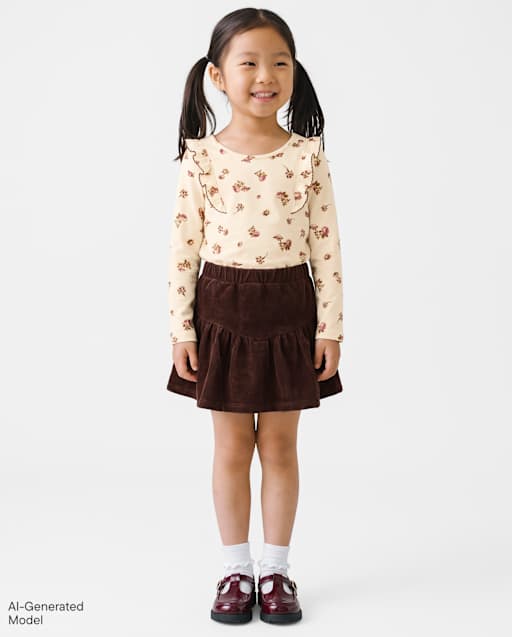 Toddler Girls Floral 2-Piece Outfit Set