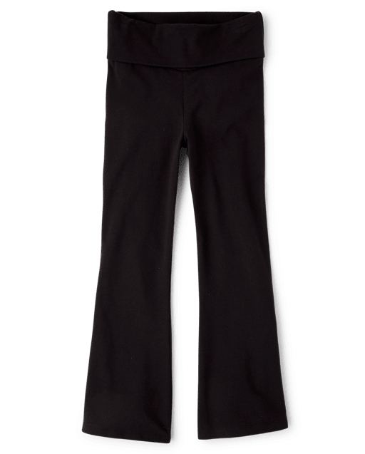 Girls Foldover Flare Leggings