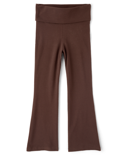 Girls Foldover Flare Leggings