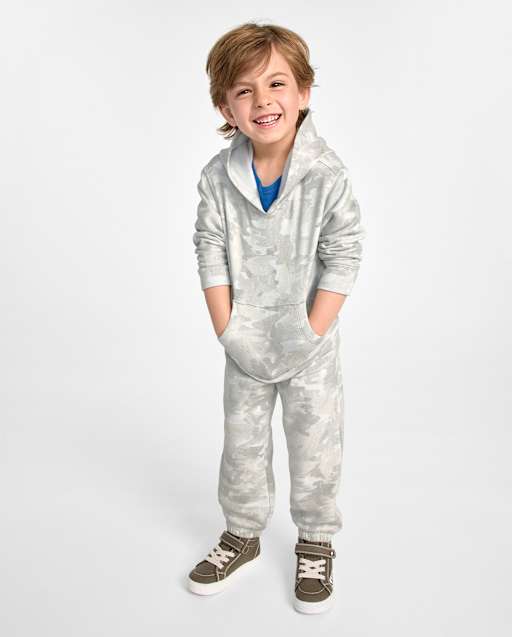 Baby And Toddler Boys Camo Premium Fleece Jogger Pants