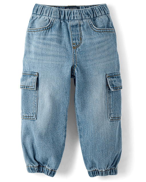 Baby And Toddler Boys Baggy Pull On Cargo Barrel Jeans