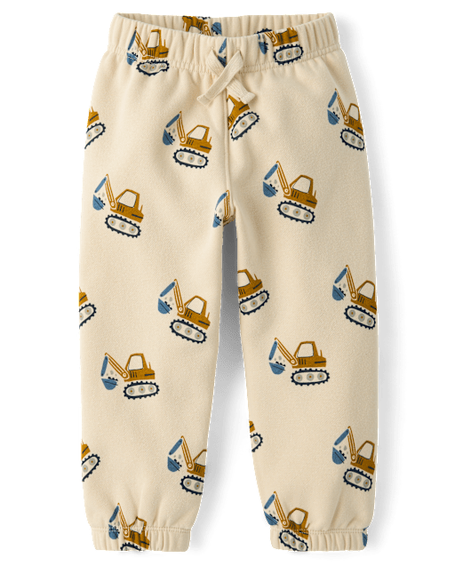 Baby And Toddler Boys Print Premium Fleece Jogger Pants