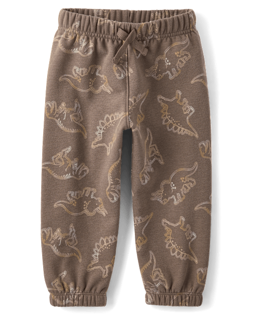 Baby And Toddler Boys Print Premium Fleece Jogger Pants