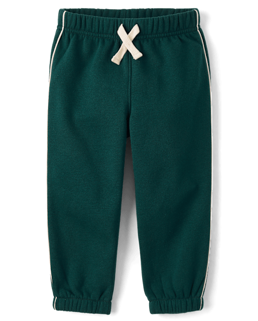 Baby And Toddler Boys Side Stripe Premium Fleece Jogger Pants