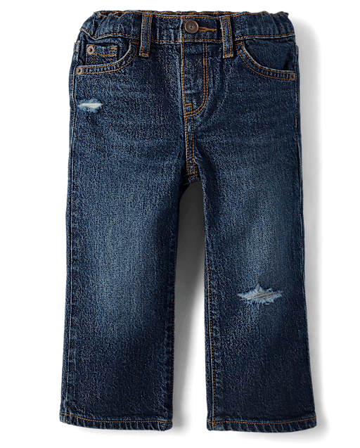 Baby And Toddler Boys Ripped Straight Jeans