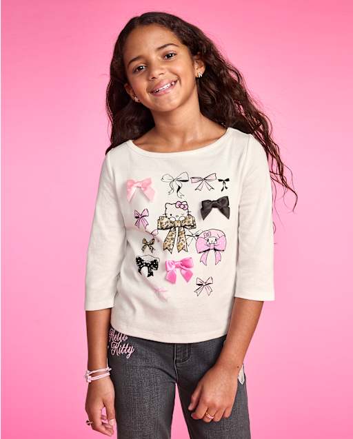 Haut à manches coudes Hello Kitty® et ses amis pour filles