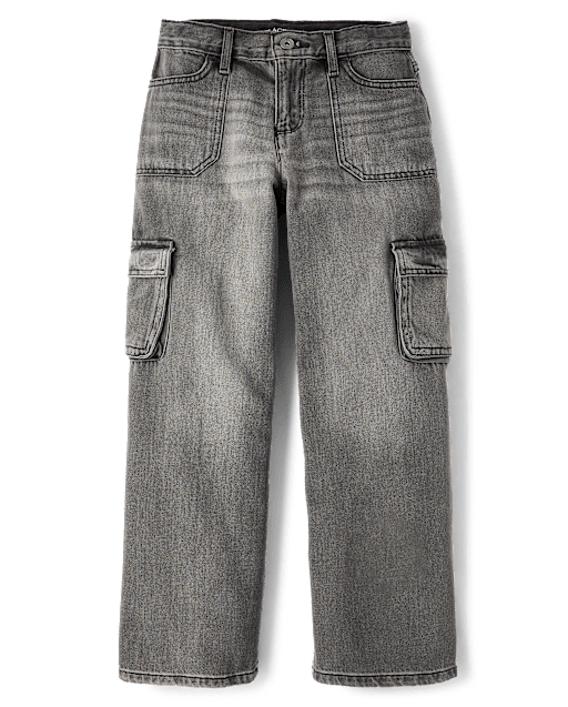 Girls Baggy Cargo Jeans