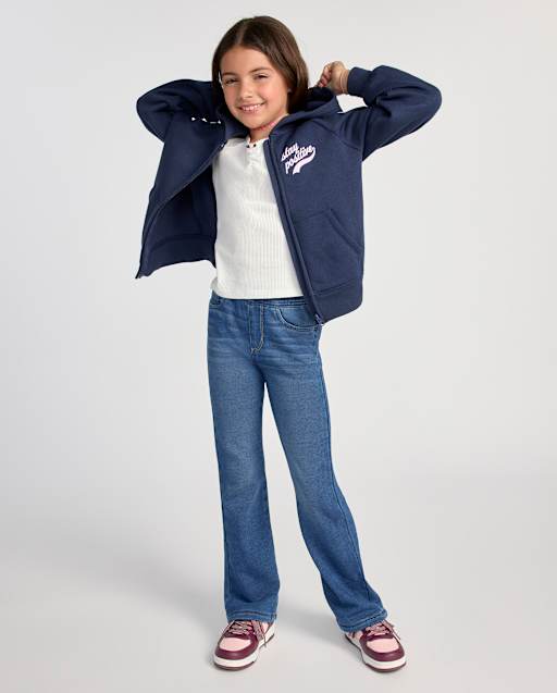 Girls French Terry Flare Sweatpant Jeans