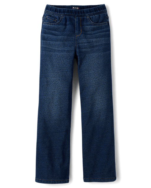 Girls French Terry Wide Leg Sweatpant Jeans