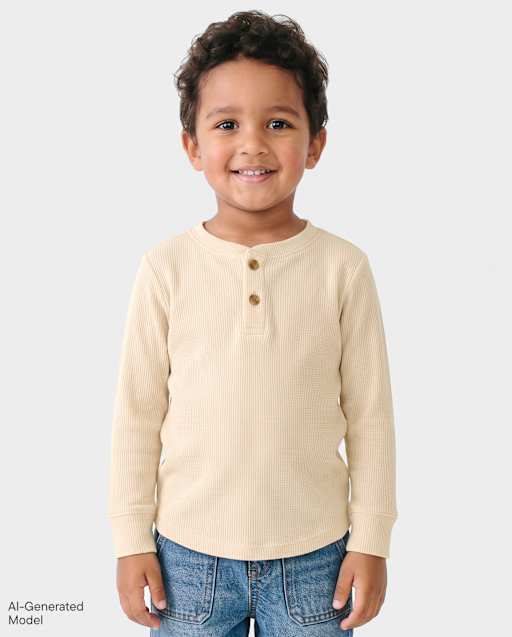 Baby And Toddler Boys Thermal Henley Top