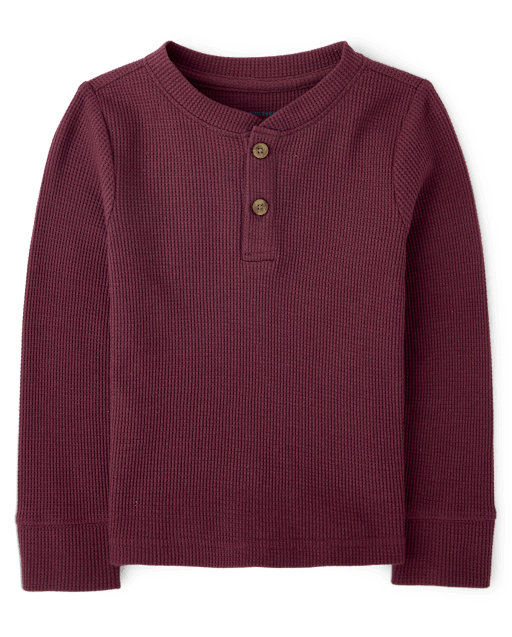 Baby And Toddler Boys Thermal Henley Top