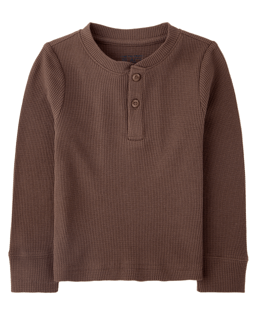 Baby And Toddler Boys Thermal Henley Top