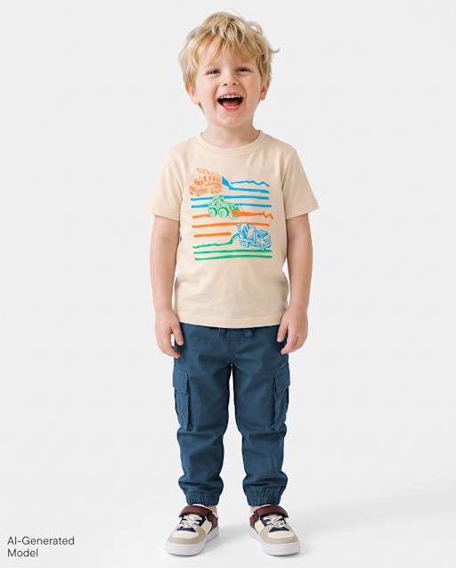 Baby And Toddler Boys Poplin Cargo Jogger Pants