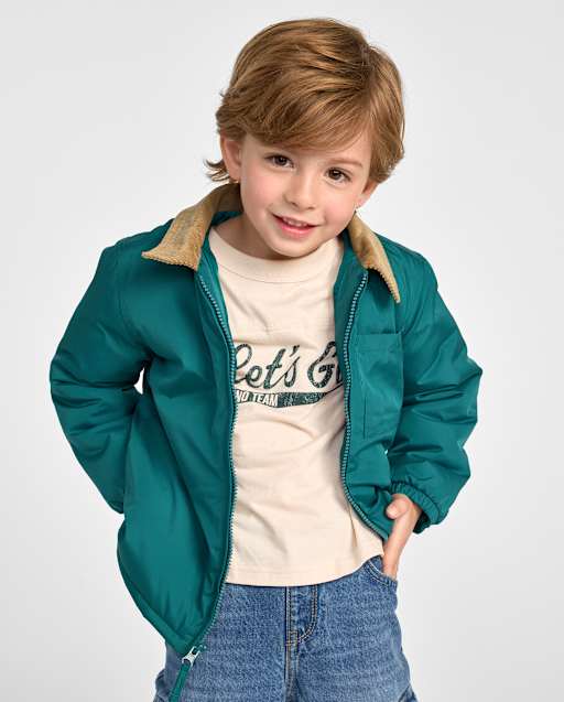 Toddler Boys Colorblock Hooded Jacket
