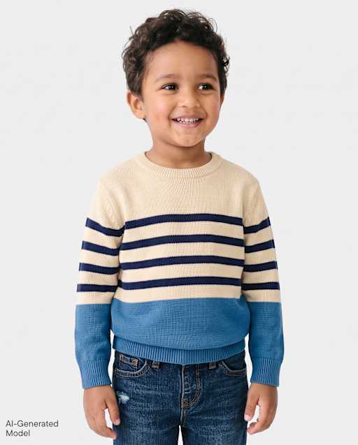 Baby And Toddler Boys Striped Sweater