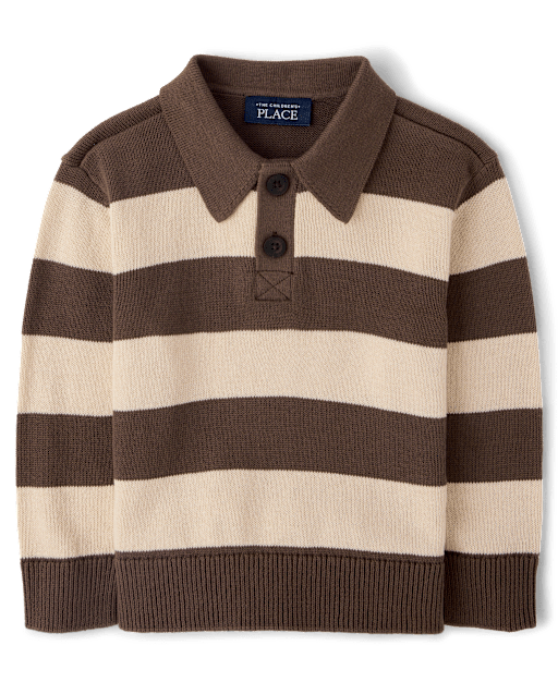 Baby And Toddler Boys Striped Rugby Sweater