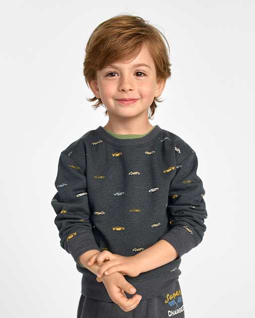 Baby And Toddler Boys Print Premium Fleece Sweatshirt