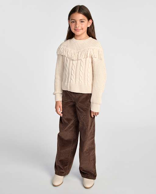 Girls Pull On Baggy Corduroy Pants