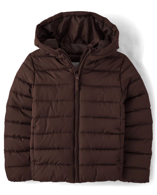 Girls Quilted Hooded Puffer Jacket
